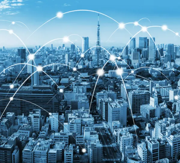 cuidad con red interconectada por linkbuilding